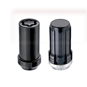 Picture of M14 x 1.5 Black Tuner Style Cone Seat 6-Lug Wheel Install Kit-1.935 OAL,22mm Hex