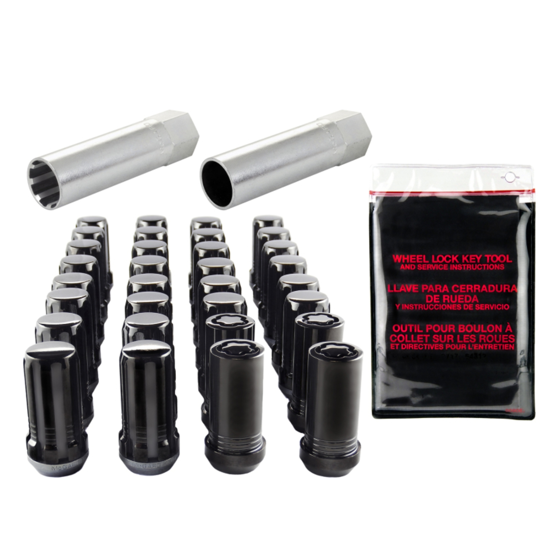 Picture of M14 x 1.5 Tuner Style Cone Seat 8-Lug Wheel Installation Kit-Black