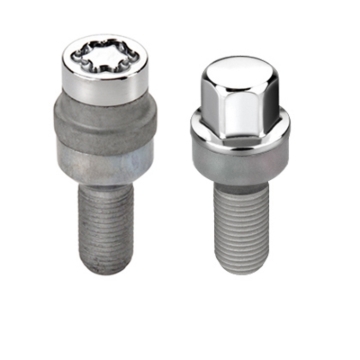 Picture of McGard 5 Lug Hex Install Kit w/Locks (Radius Seat Bolt) M14X1.5 / 17mm Hex / 28.1mm Shank L - Chrome