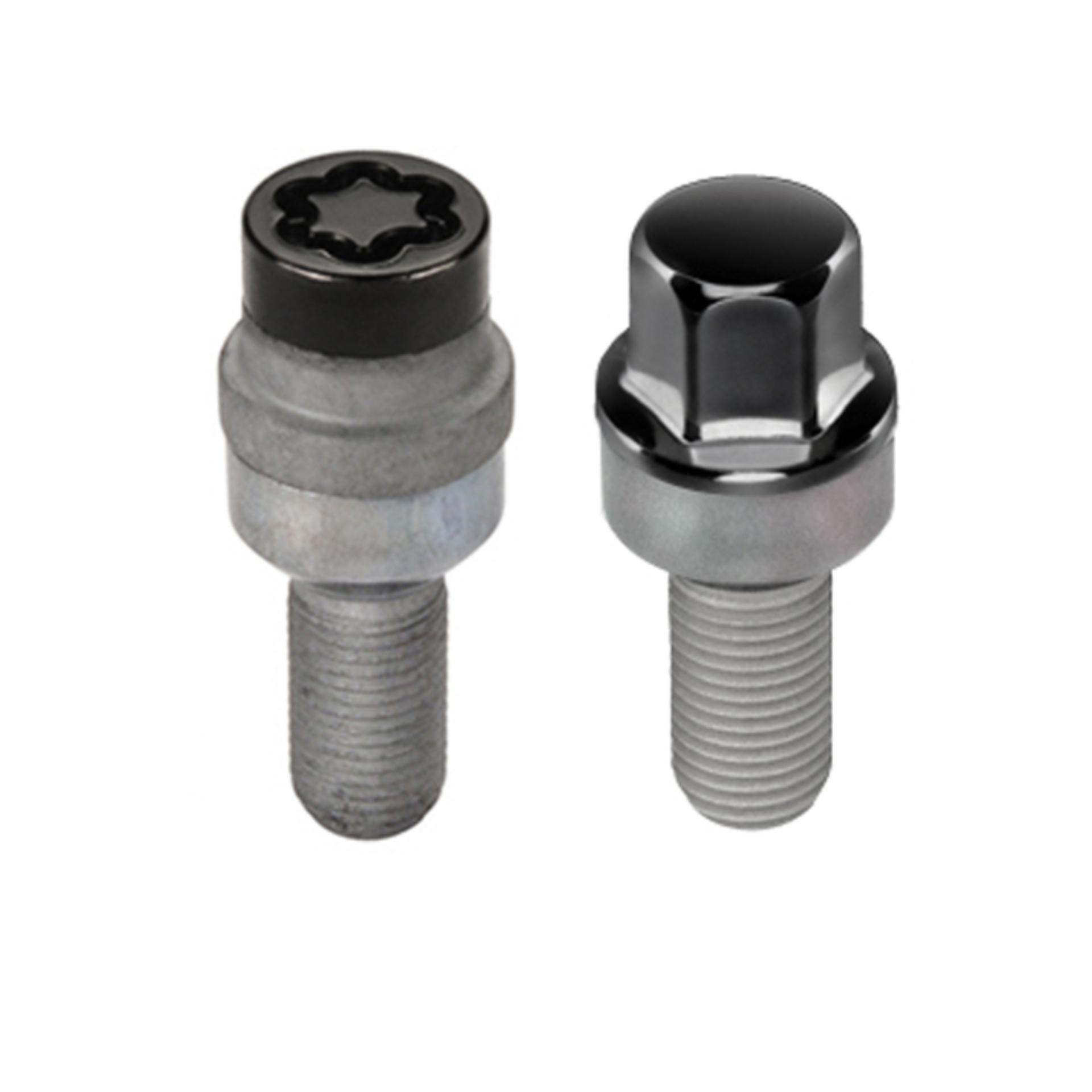Picture of McGard 5 Lug Hex Install Kit w/Locks (Radius Seat Bolt) M14X1.5 / 17mm Hex / 28.1mm Shank L. - Black