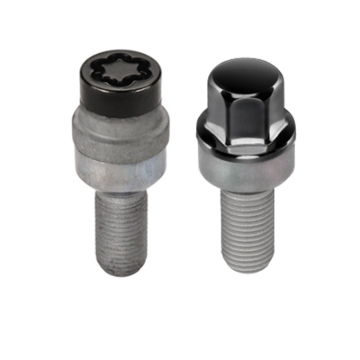 Picture of McGard 5 Lug Hex Install Kit w/Locks (Radius Seat Bolt) M14X1.5 / 17mm Hex / 28.1mm Shank L. - Black