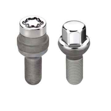 Picture of McGard 5 Lug Hex Install Kit w/Locks (Radius Seat Bolt) M14X1.5 / 17mm Hex / 35.4mm Shank L - Chrome
