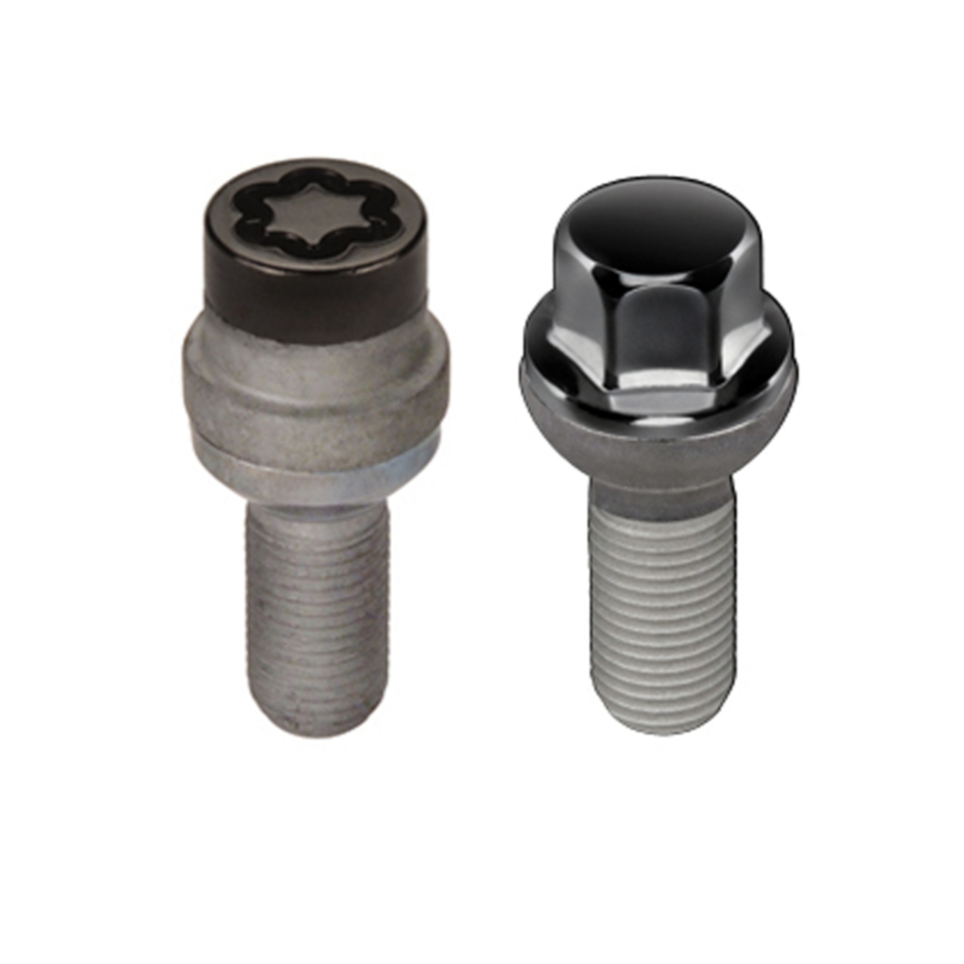 Picture of McGard 5 Lug Hex Install Kit w/Locks (Radius Seat Bolt) M14X1.5 / 17mm Hex / 35.4mm Shank L. - Black