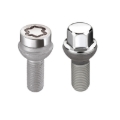 Picture of McGard 5 Lug Hex Install Kit w/Locks (Radius Seat Bolt) M14X1.5 / 17mm Hex / 27.5mm Shank L - Chrome