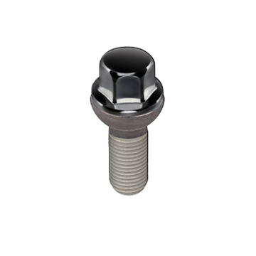 Picture of McGard Hex Lug Bolt (Radius Seat) M14X1.5 / 17mm Hex / 28.1mm Shank Length (Box of 50) - Black