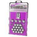 Picture of McGard 5 Lug Hex Install Kit (Clamshell) w/Locks (Cone Seat Nut) 1/2-20 / 13/16 Hex - Chrome