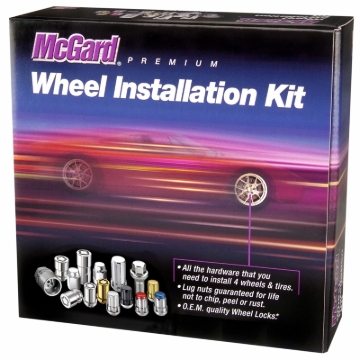 Picture of 7/16-20 Chrome Cone Seat Exposed Style Wheel Installation Kit-13/16 Hex