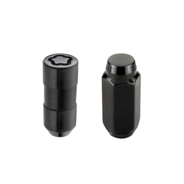 Picture of M14 x 2.0 Black 6-Lug Cone Seat Exposed Style Wheel Installation Kit