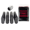 Picture of M14 x 1.5 Black 6-Lug Cone Seat Exposed Style Wheel Installation Kit-1.945 OAL