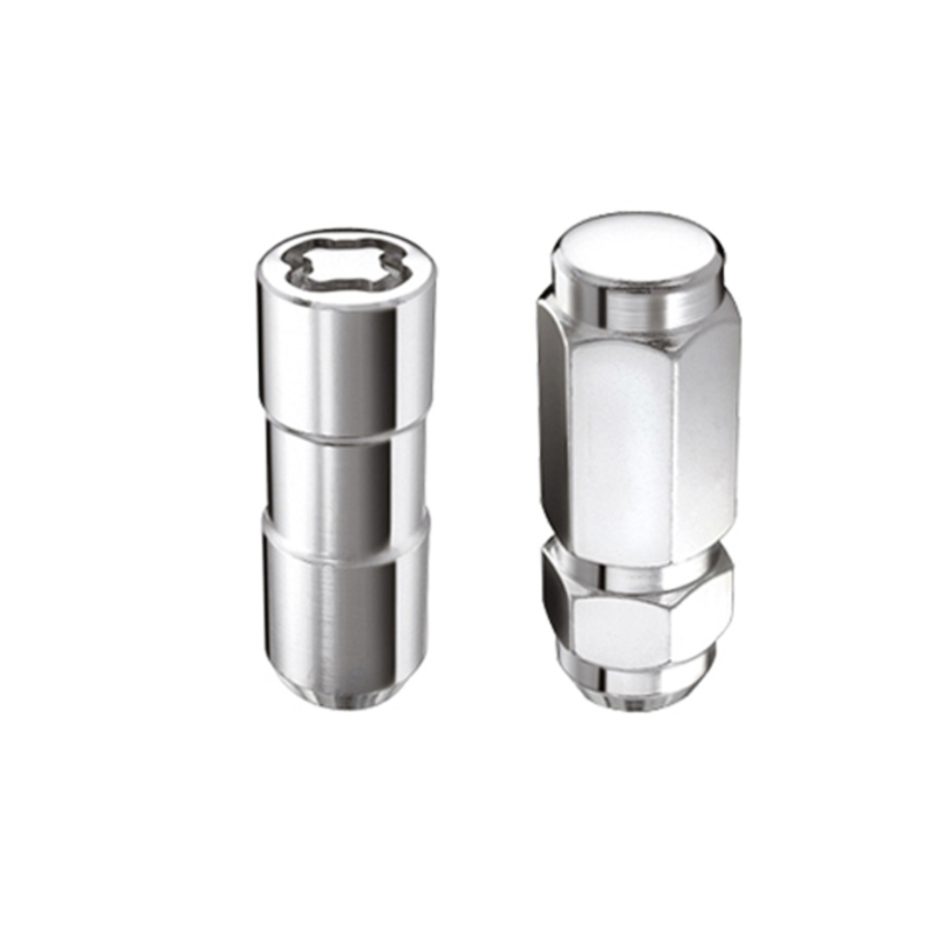 Picture of McGard 8 Lug Hex Install Kit w/Locks (Cone Seat Nut / Duplex) 9/16-18 / 7/8 Hex / 2.5in L - Chrome