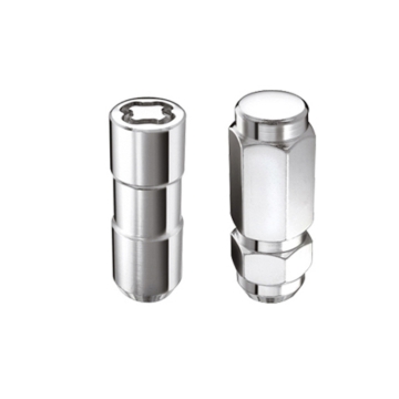 Picture of McGard 8 Lug Hex Install Kit w/Locks (Cone Seat Nut / Duplex) 9/16-18 / 7/8 Hex / 2.5in L - Chrome