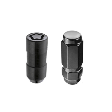 Picture of McGard 8 Lug Hex Install Kit w/Locks (Cone Seat Nut / Duplex) 9/16-18 / 7/8 Hex / 2.5in. L - Black