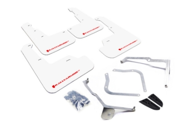 Picture of Rally Armor 15-21 Subaru WRX/STI White UR Mud Flap w/Red Logo