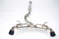 Picture of Invidia 12+ Subaru BRZ / Toyota 86 N2 60mm Single Layer Titanium Burnt Tips Cat-Back Exhaust