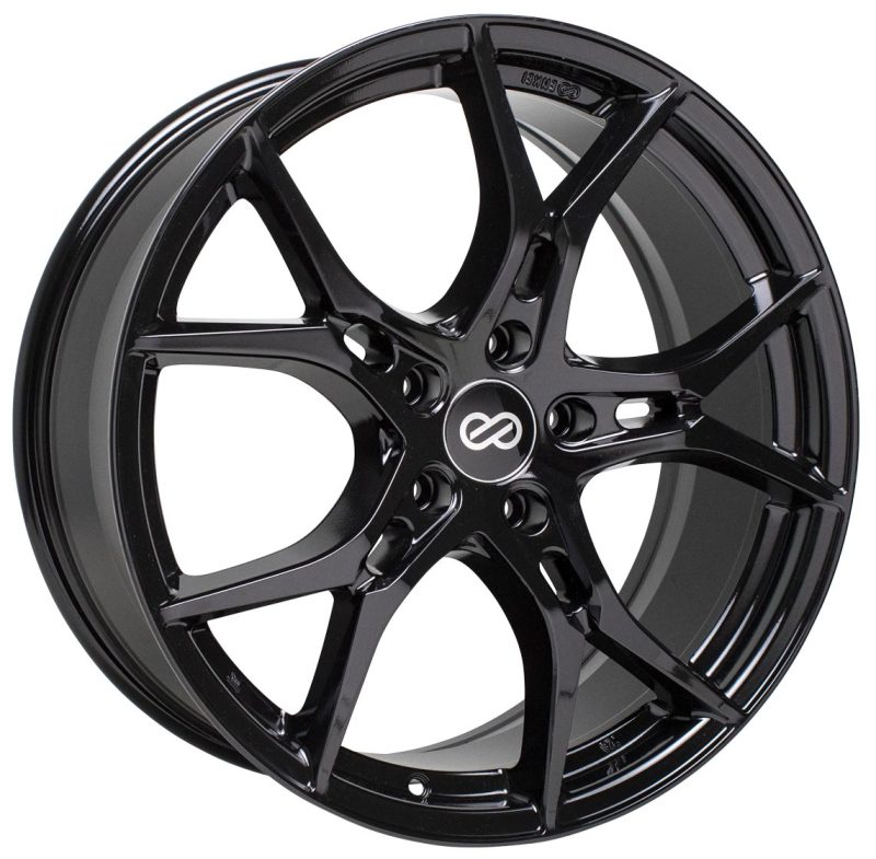 Picture of Enkei Vulcan 18X8.0 40mm Offset 5x120 Bolt 72.6mm Bore Gloss Black Wheel