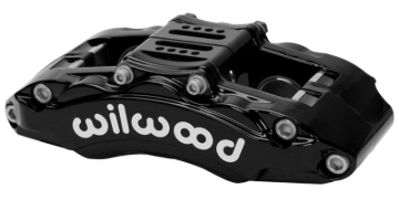 Picture of Wilwood Caliper - AT6 Lug Mount Black 1.75in/1.38in/1.38in Piston .75in Rotor - Right Side