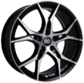 Picture of Enkei Vulcan 18X8.0 40mm Offset 5x120 Bolt 72.6mm Bore Black Machined Wheel