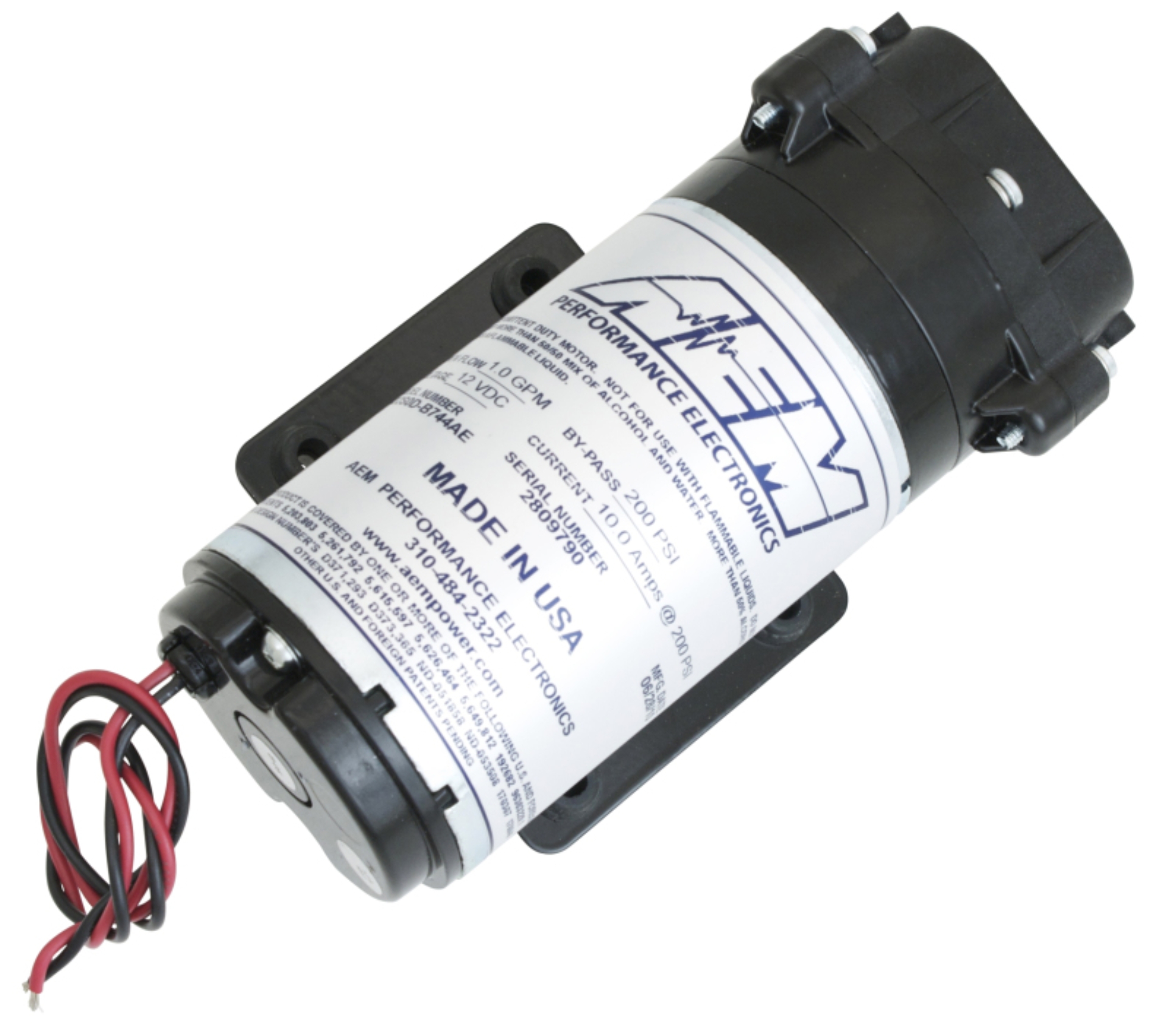 Picture of AEM Water / Methanol Injection 6-Amp Recirculation-Style Pump 200psi for One-Gallon Kit **replacemen