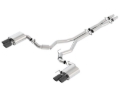 Picture of Borla 2018 Ford Mustang GT (A/T / M/T) 3in S-Type Catback Exhaust w/o Valves w/ Black Chrome Tips