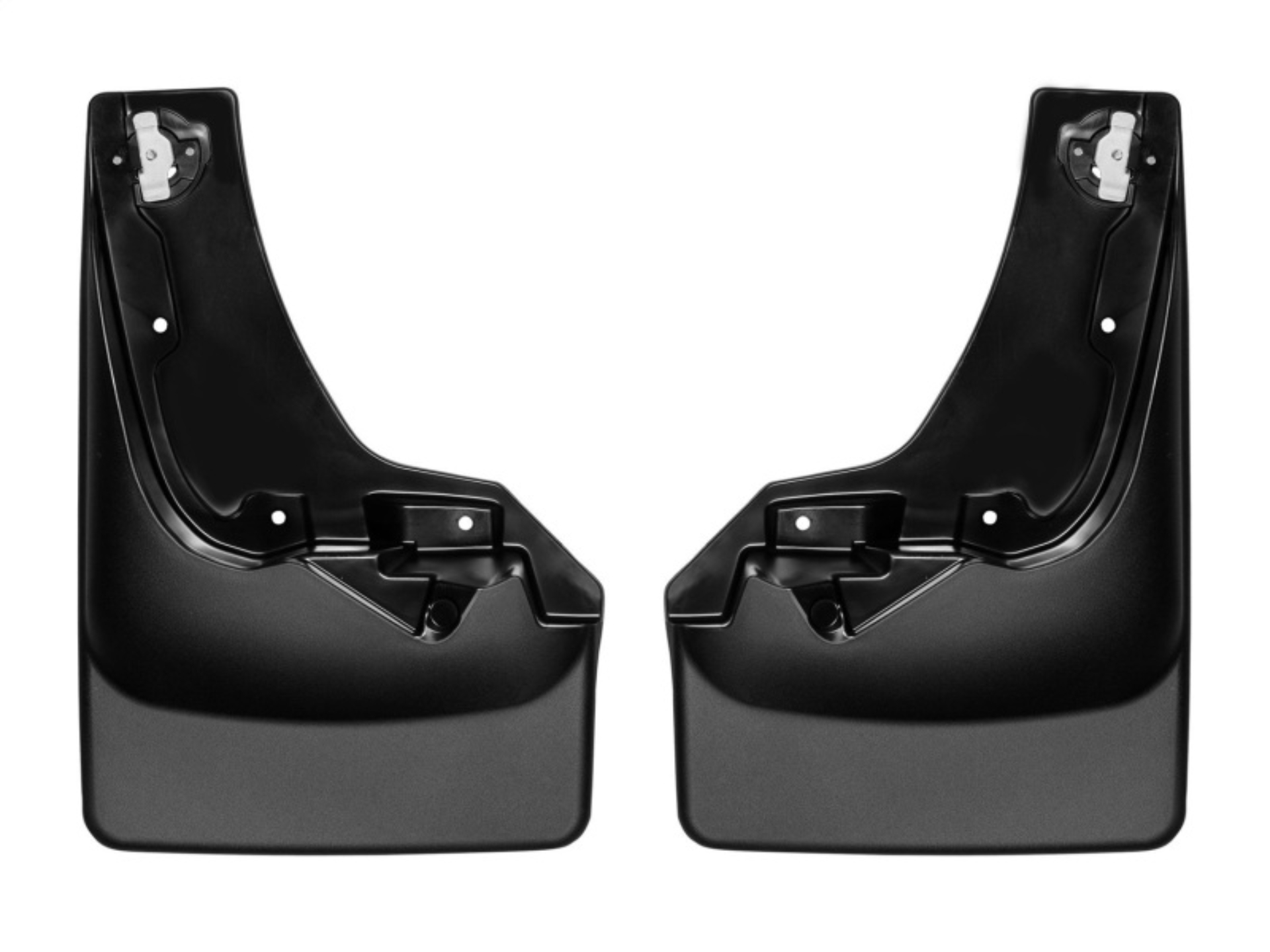 Picture of WeatherTech 2019+ Chevrolet Silverado 1500 Crew Cab No Drill MudFlaps - Black