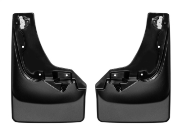 Picture of WeatherTech 2019+ Chevrolet Silverado 1500 Crew Cab No Drill MudFlaps - Black