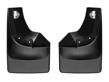 Picture of WeatherTech 2019+ Chevrolet Silverado 1500 Crew Cab No Drill MudFlaps - Black