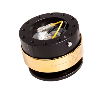 Picture of NRG Quick Release Gen 2.0 - Black Body / Chrome Gold Ring
