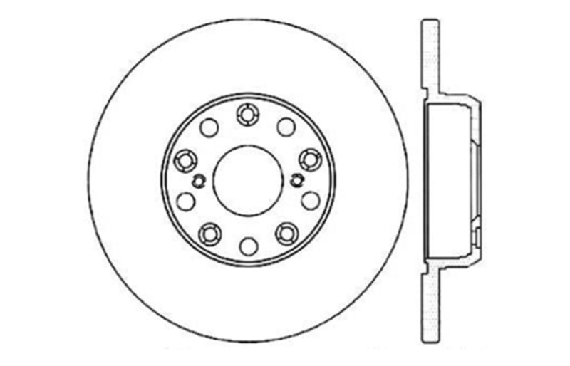 Picture of Sport Drilled & Slotted Brake Rotor; Rear Left