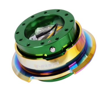 Picture of NRG Quick Release Gen 2.8 - Green Body / Neochrome Ring