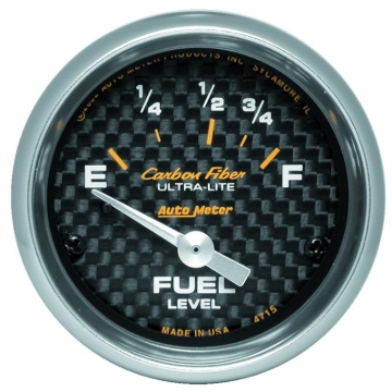 Picture of Autometer Carbon Fiber 52mm 73E-10F Electronic Fuel Level Gauge