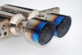 Picture of Invidia 2017+ Honda Civic Hatchback Sport/Sport Touring Gemini Titanium Tip Cat-back Exhaust