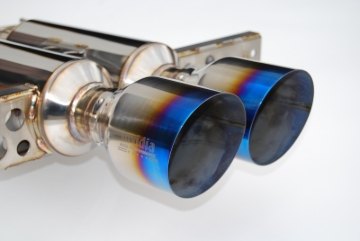 Picture of Invidia 2017+ Honda Civic Hatchback Sport/Sport Touring Gemini Titanium Tip Cat-back Exhaust