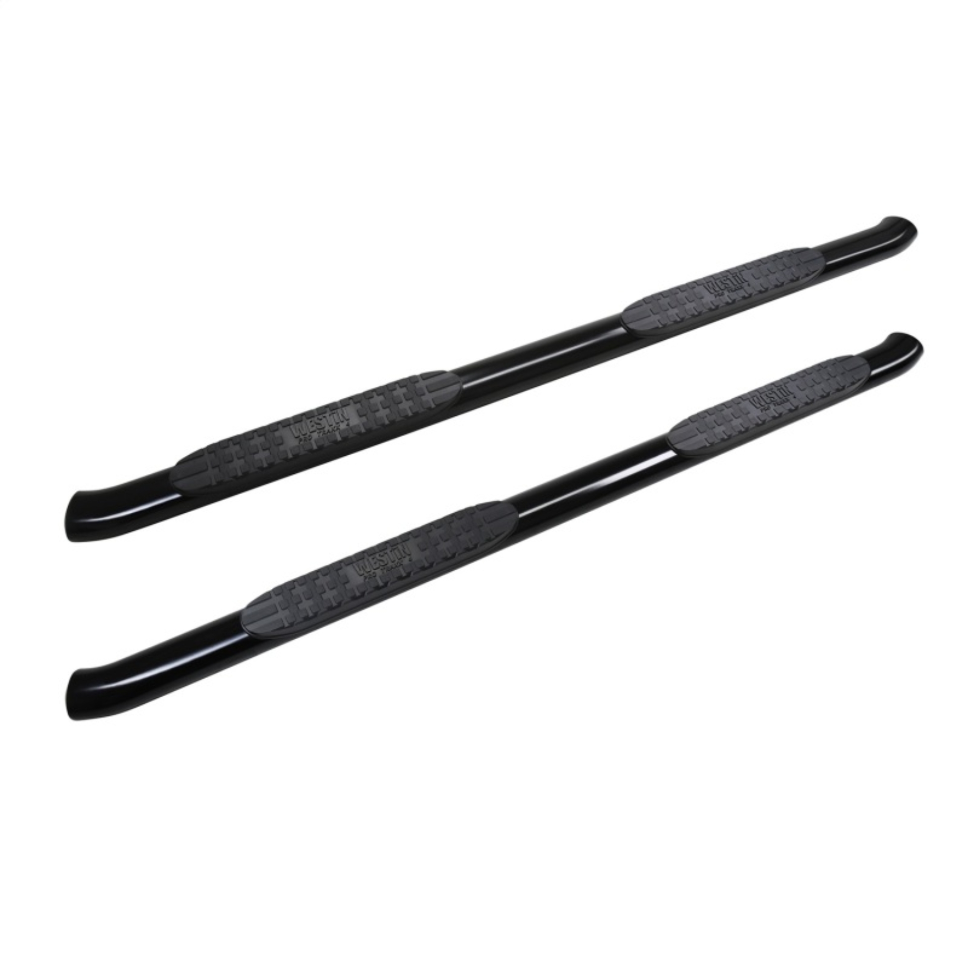 Picture of Westin 2019-2026 Chevy Silverado/Sierra 1500 Crew Cab Non LD PRO TRAXX 4 Oval Nerf Step Bars - Black