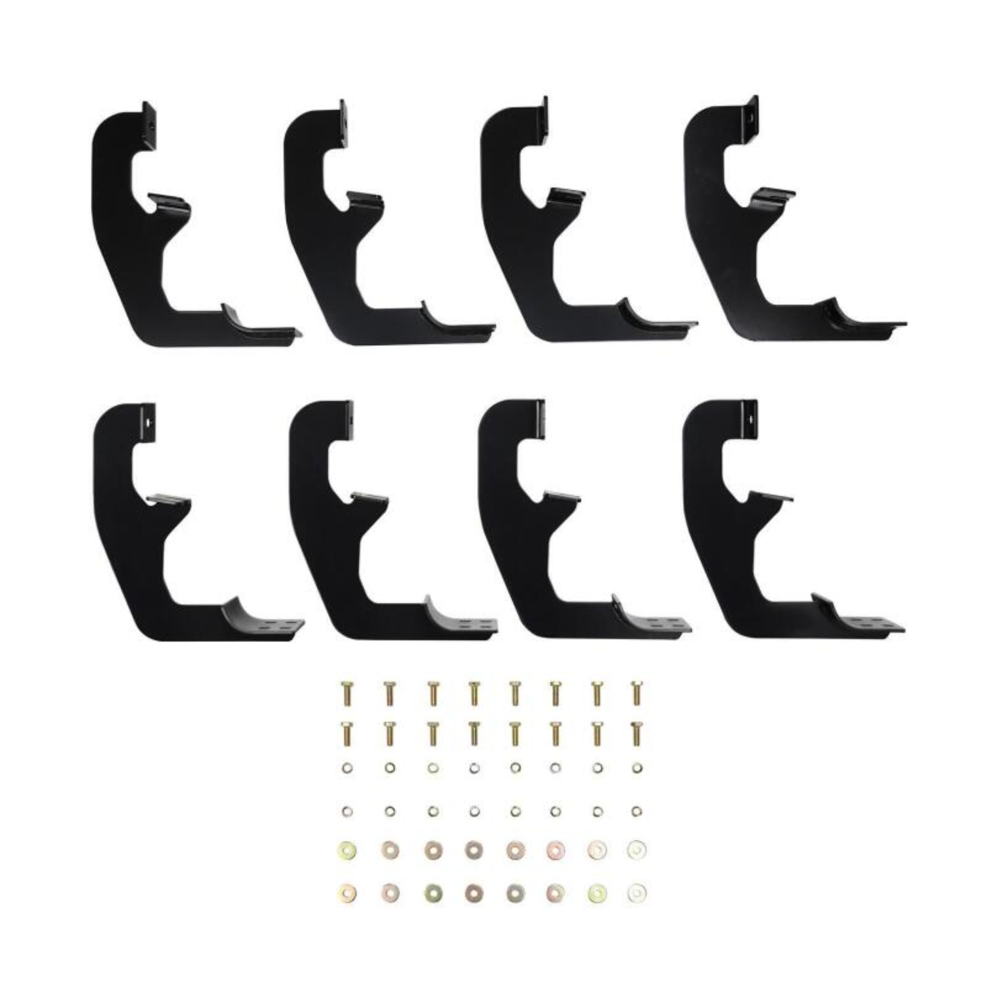 Picture of Westin 2019 Chevrolet Silverado/Sierra 1500 Double/CC Premier Oval Nerf Step Bar Mount Kit - Black