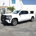 Picture of Westin 2019 Chevrolet Silverado/Sierra 1500 Crew Cab Platinum 4 Oval Nerf Step Bars - Black