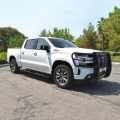 Picture of Westin 2019 Chevrolet Silverado/Sierra 1500 Double/CC Premier Oval Nerf Step Bar Mount Kit - Black