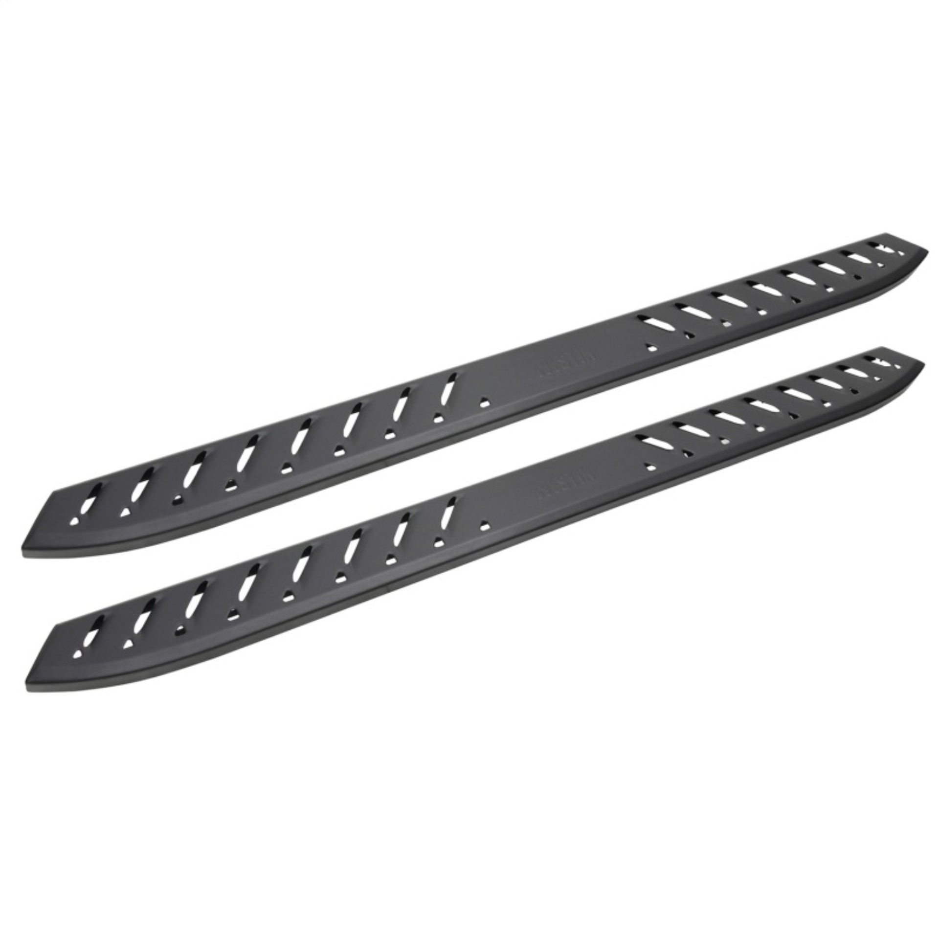 Picture of Westin 2019 Chevrolet Silverado/Sierra 1500 Crew Cab Thrasher Running Boards - Textured Black