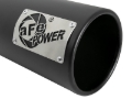 Picture of aFe SATURN 4S 4in SS Intercooled Exhaust Tip - Black 4in In x 5in Out x 12in L Bolt-On