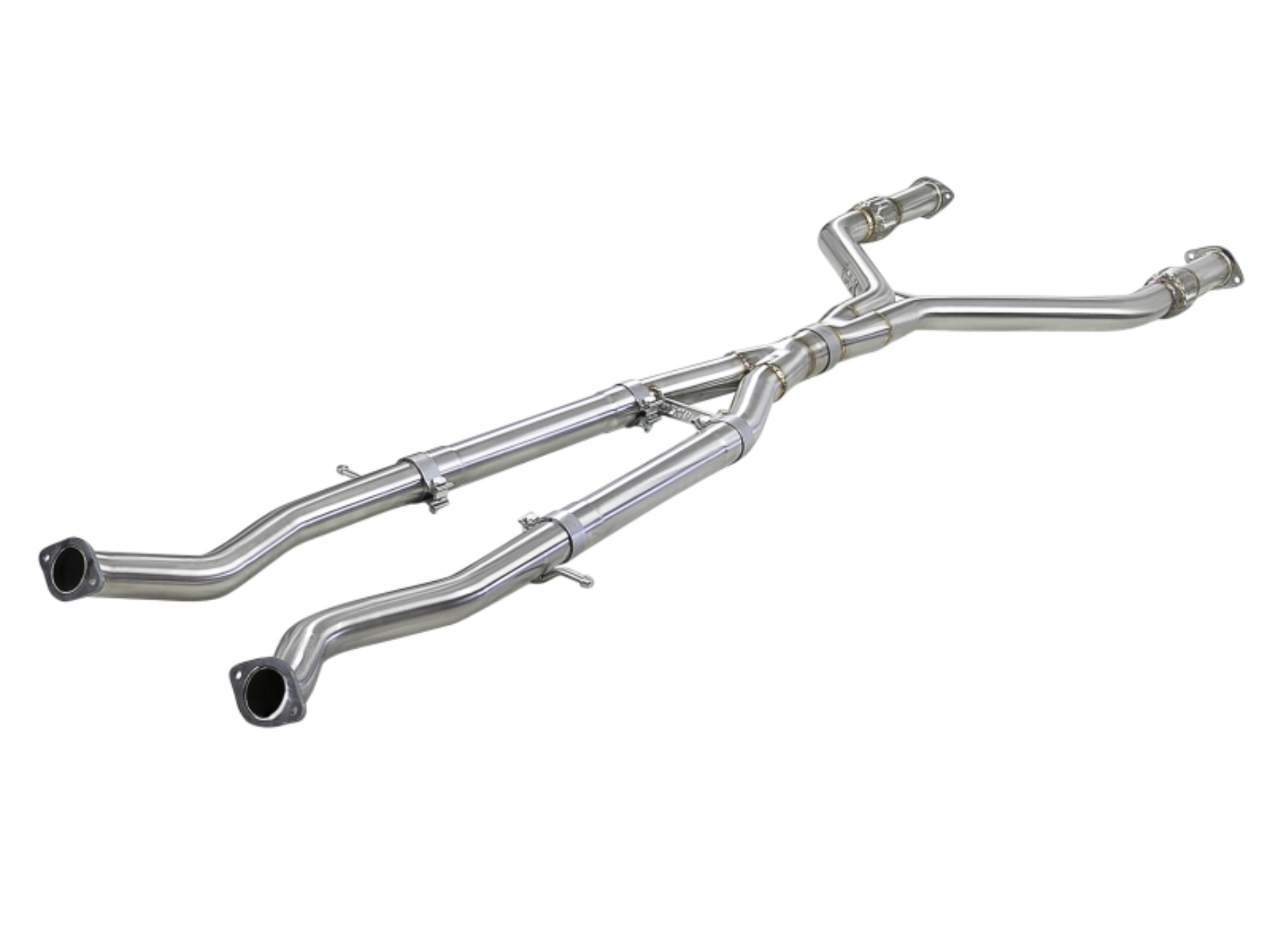 Picture of aFe Takeda 2.5in to 3in 304 SS Y-Pipe Exhaust System 16-18 Infiniti Q50/Q60 V6-3.0L (tt)