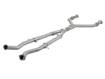 Picture of aFe Takeda 2.5in to 3in 304 SS Y-Pipe Exhaust System 16-18 Infiniti Q50/Q60 V6-3.0L (tt)