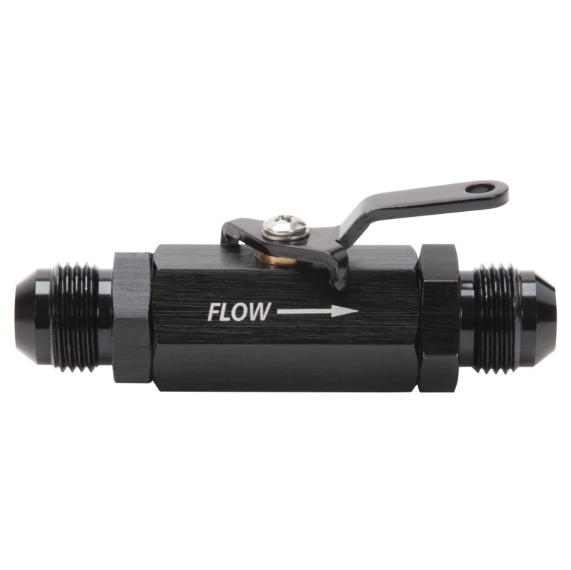 Picture of 8AN Male Shut-Off Valve With Black Anodized Finish