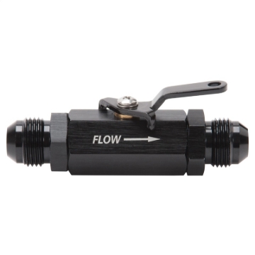 Picture of 8AN Male Shut-Off Valve With Black Anodized Finish