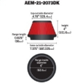 Picture of AEM 5 in x 5 in Dryflow Air Filter