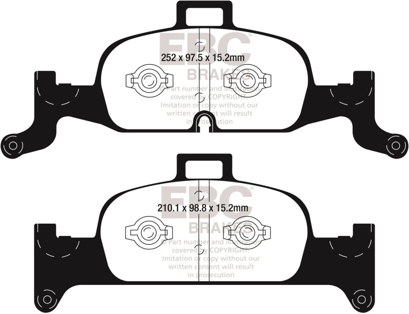 Picture of EBC Greenstuff Brake Pad Sets - DP22290