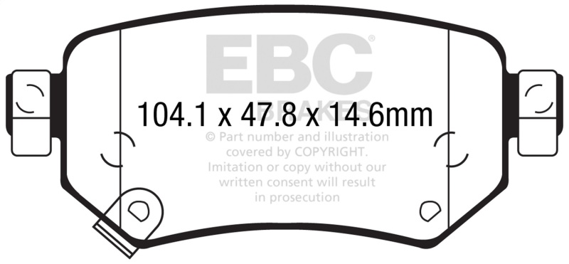 Picture of EBC Redstuff Brake Pad Sets - DP32287C