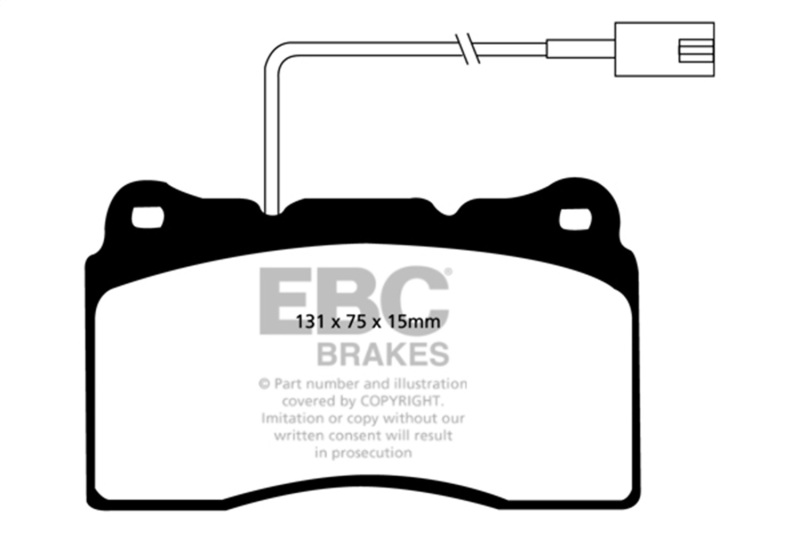 Picture of EBC Yellowstuff Brake Pad Sets - DP41540R