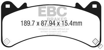 Picture of EBC Yellowstuff Brake Pad Sets - DP43067R
