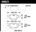 Picture of Hawk Performance HAWK HPS Brake Pad Sets - HB621F.638