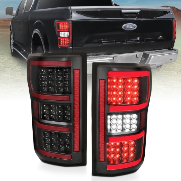 Picture of ANZO 18-19 Ford F-150 LED Taillights Black