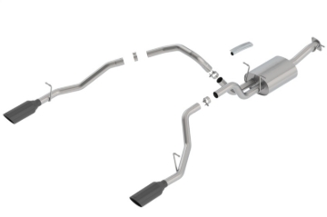 Picture of Borla 2019 RAM 1500 5.7L V8 AT 4DR Crew Cab Short Bed Touring SS Catback Exhaust - Black Chrome Tip